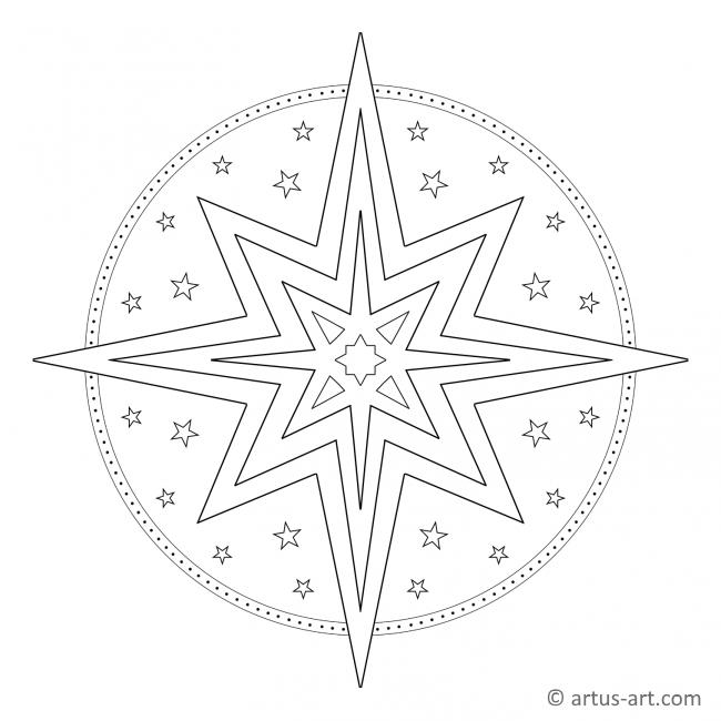 Christmas Star Mandala