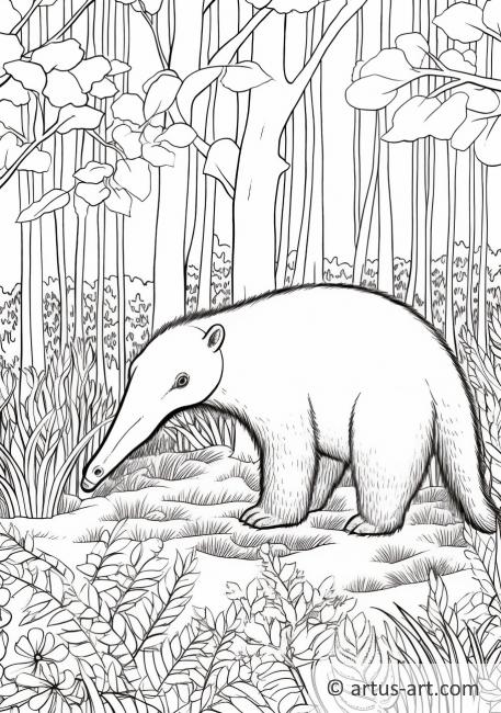 Anteater Coloring Page » Free Download » Artus Art