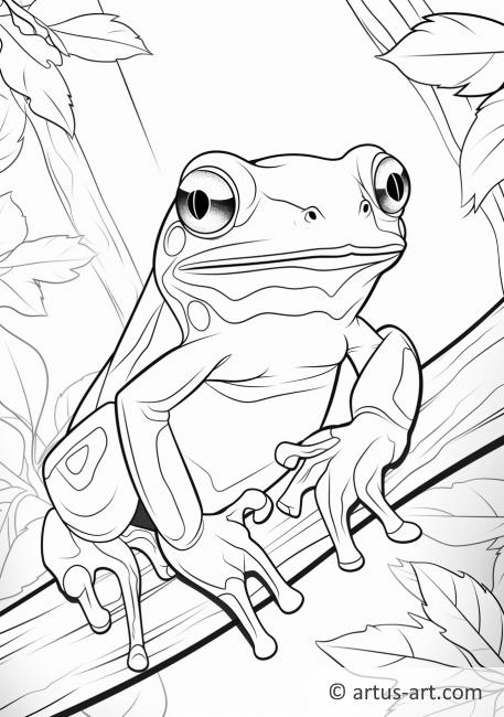 Tree Frogs Coloring Page » Free Download » Artus Art