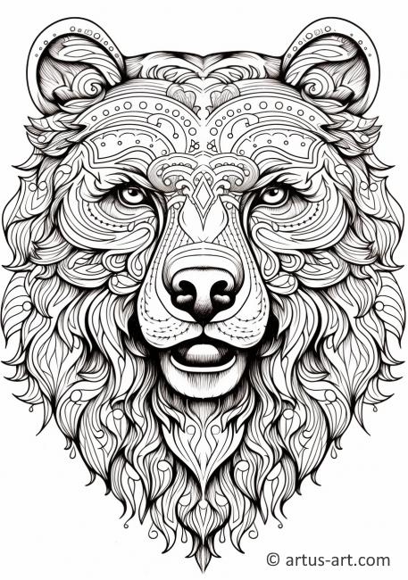 Bear Coloring Page » Free Download » Artus Art