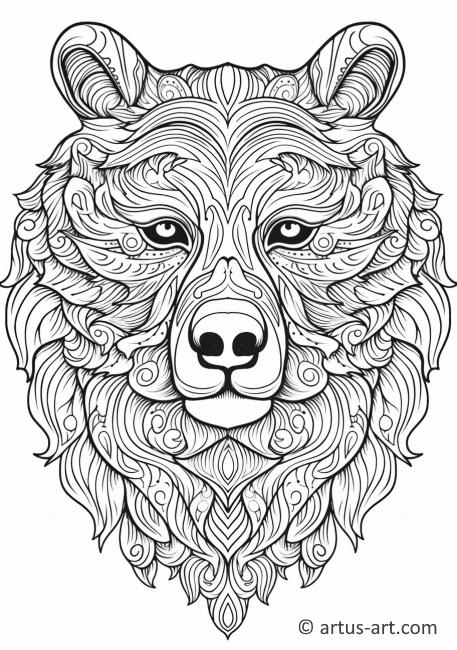 Bear Coloring Page » Free Download » Artus Art