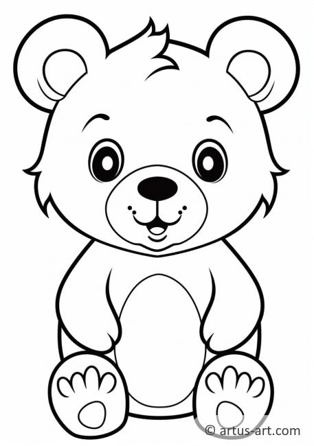 Bear Coloring Page » Free Download » Artus Art