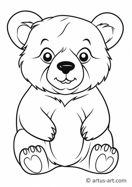 Bear Coloring Page » Free Download » Artus Art