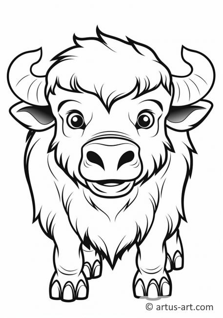 Buffalo Coloring Page » Free Download » Artus Art