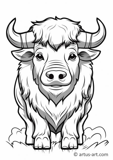 Buffalo Coloring Page » Free Download » Artus Art