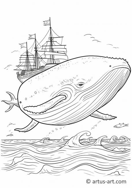 Blue Whale Coloring Page » Free Download » Artus Art