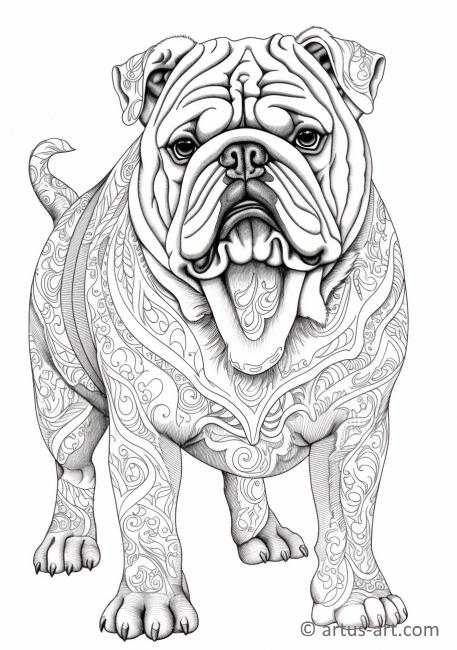 Bulldog Coloring Page » Free Download » Artus Art