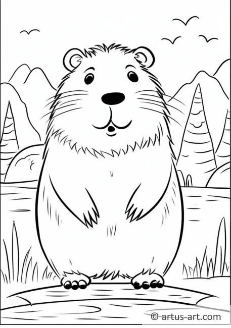 Capybara Coloring Page » Free Download » Artus Art