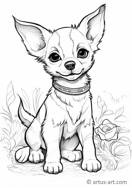 Chihuahua Coloring Page For Kids » Free Download » Artus Art