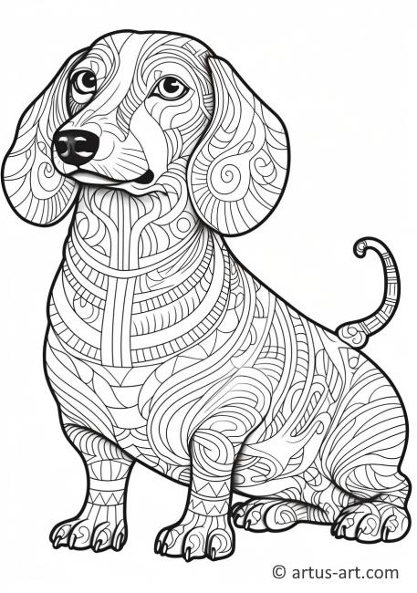 Dachshund Coloring Page » Free Download » Artus Art