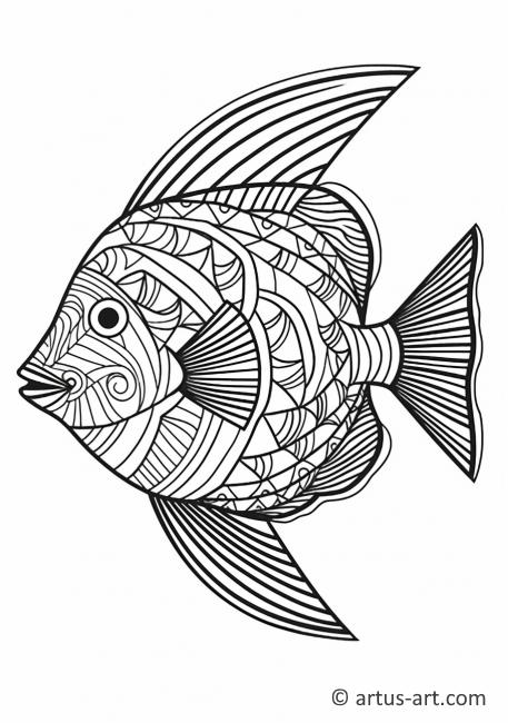 Triggerfish Coloring Page » Free Download » Artus Art
