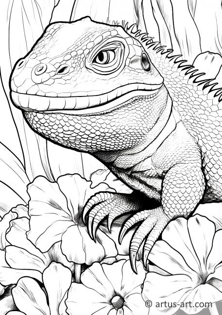 Lizard Coloring Page For Kids » Free Download » Artus Art