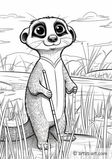 ausmalbilder erdmännchen