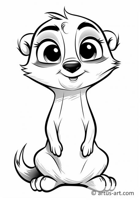 Meerkat Coloring Page » Free Download » Artus Art