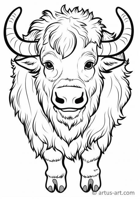 European Bison Coloring Page » Free Download » Artus Art