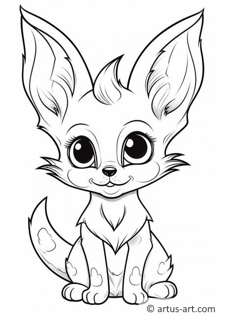 Fennec fox Coloring Page » Free Download » Artus Art