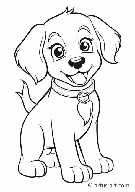 Golden retriever Coloring Page » Free Download » Artus Art