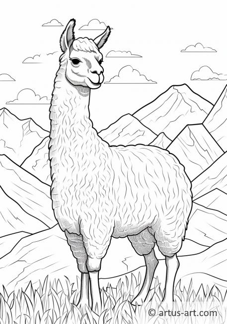 Guanaco Coloring Page » Free Download » Artus Art