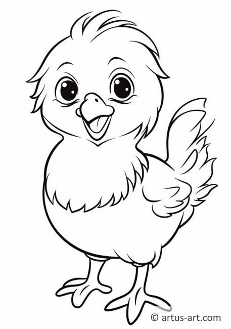 pollito para colorear