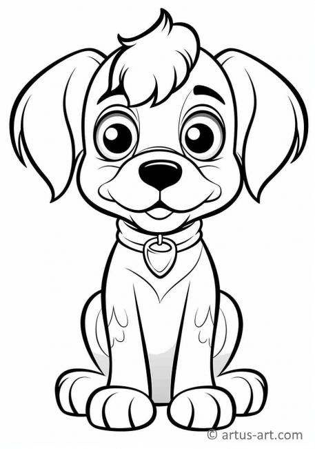 Dog Coloring Page For Kids » Free Download » Artus Art