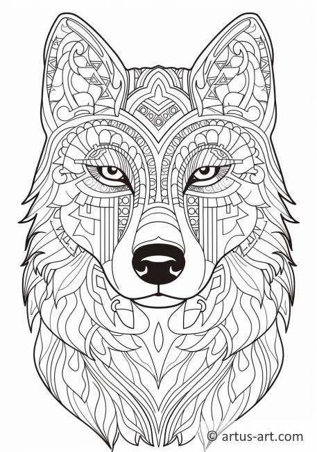 Husky Coloring Page » Free Download » Artus Art