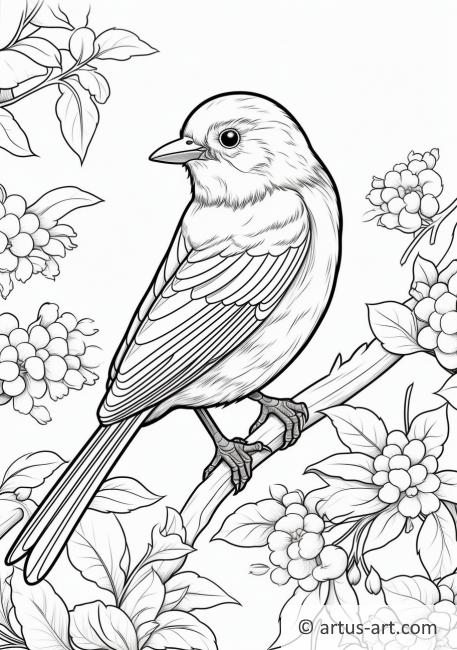 Junco Coloring Page For Kids » Free Download » Artus Art