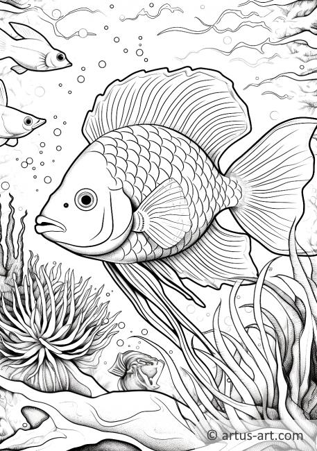 Angelfish Coloring Page For Kids » Free Download » Artus Art