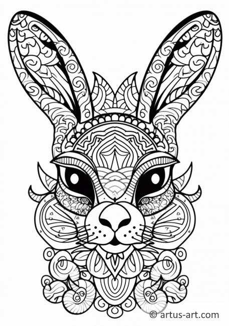 Rabbit Coloring Page » Free Download » Artus Art