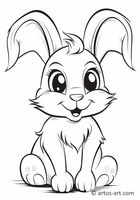 Rabbit Coloring Page » Free Download » Artus Art