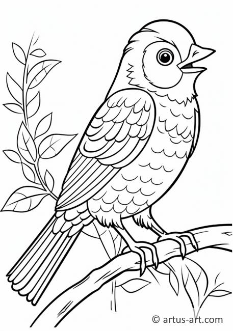 Cuckoo Coloring Page » Free Download » Artus Art