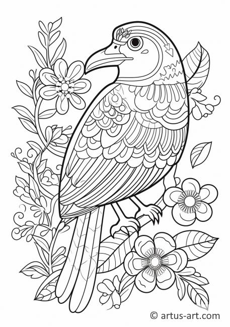 Cuckoo Coloring Page For Kids » Free Download » Artus Art