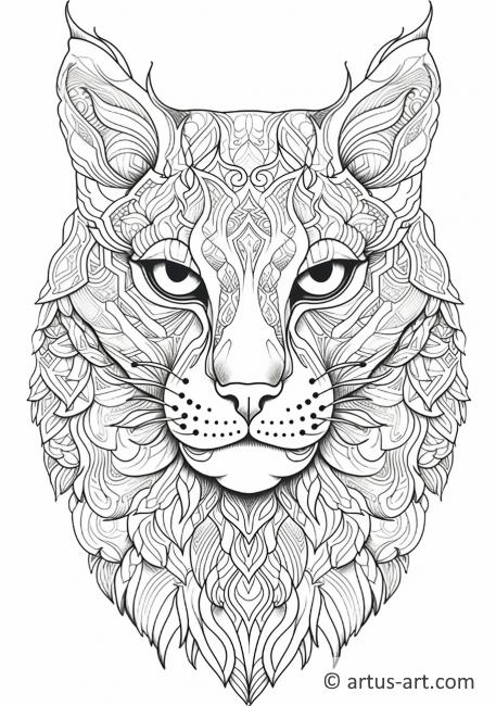 Lynx Coloring Page » Free Download » Artus Art