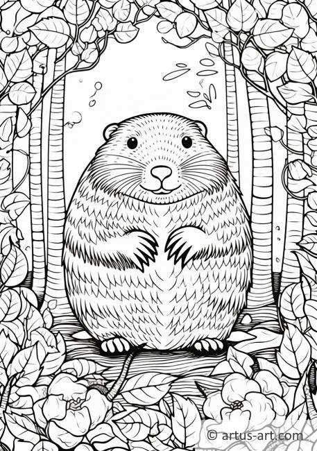 Moles Coloring Page » Free Download » Artus Art