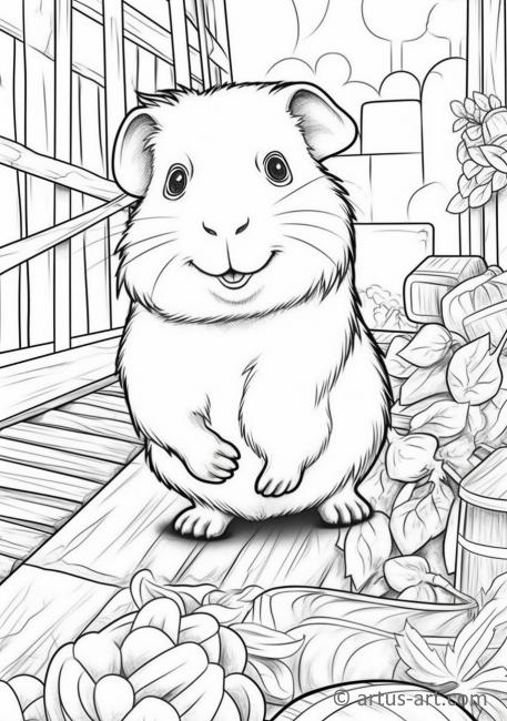 Guinea pig Coloring Page » Free Download » Artus Art