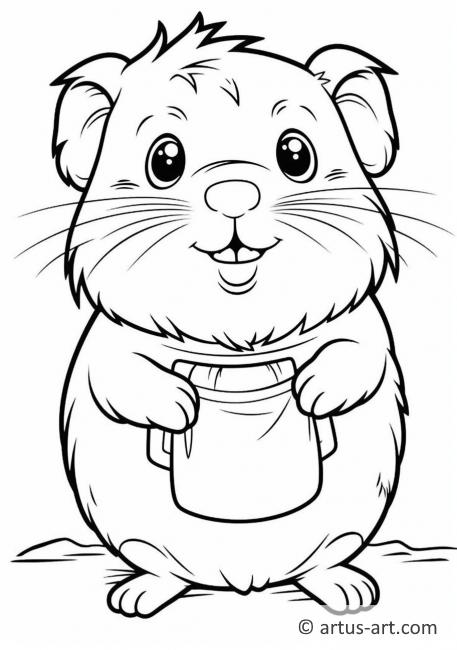 Guinea pig Coloring Page » Free Download » Artus Art