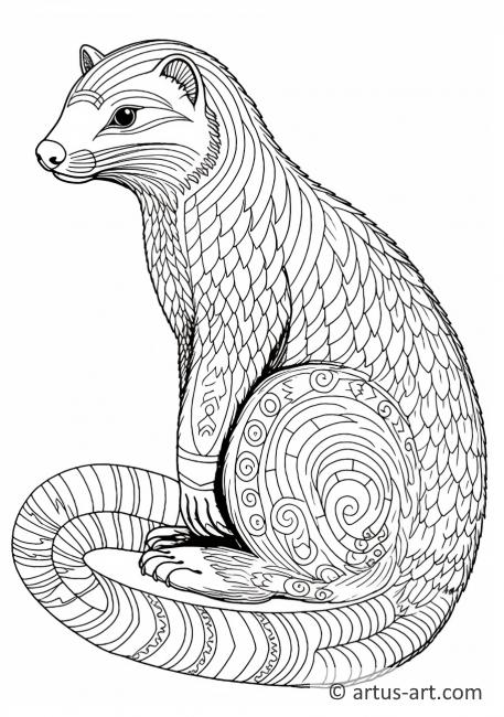 Mongoose Coloring Page » Free Download » Artus Art