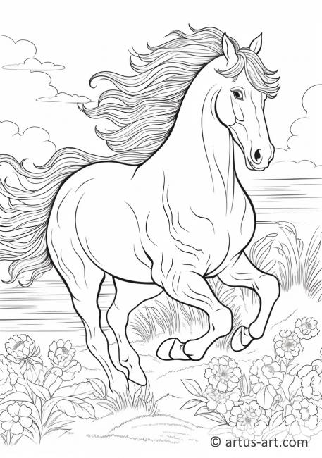 Horse Coloring Page » Free Download » Artus Art