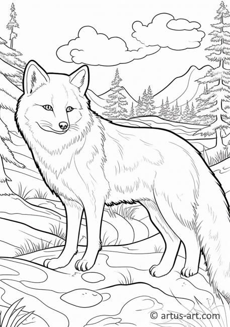 Arctic Fox Coloring Page » Free Download » Artus Art