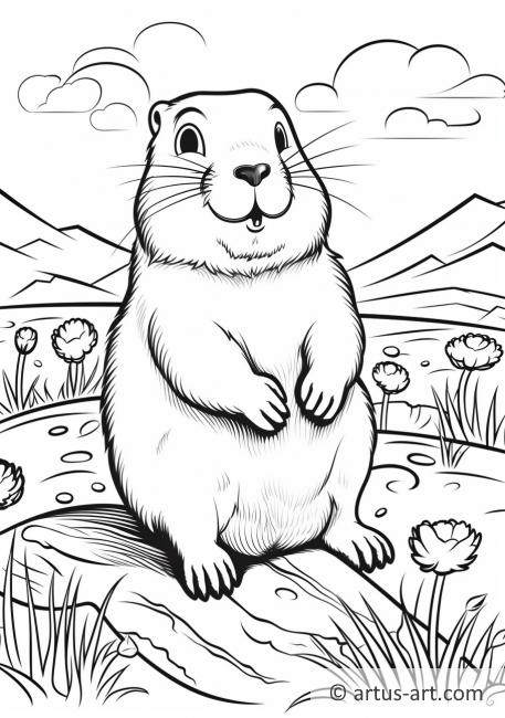 Prairie dog Coloring Page For Kids » Free Download » Artus Art