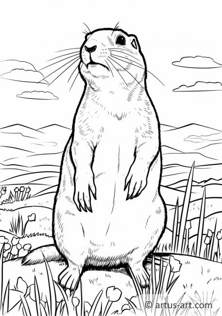 Prairie dog Coloring Page » Free Download » Artus Art