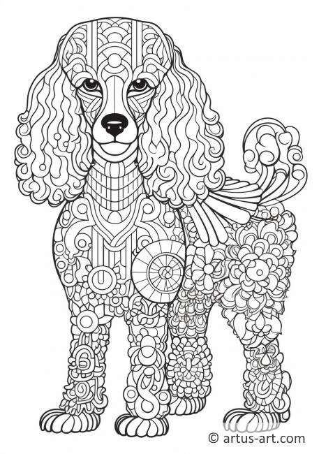 Poodle Coloring Page » Free Download » Artus Art