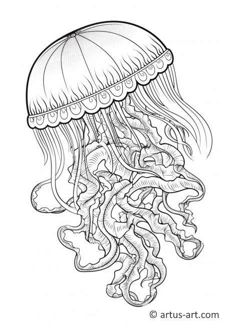 Jellyfish Coloring Page » Free Download » Artus Art