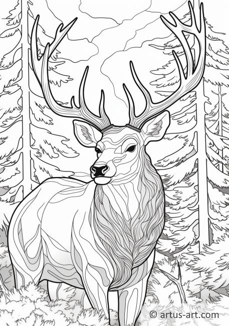 Reindeer Coloring Page » Free Download » Artus Art