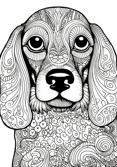 Cute Dachshund Coloring Page » Free Download » Artus Art