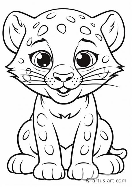 Cute Jaguar Coloring Page » Free Download » Artus Art