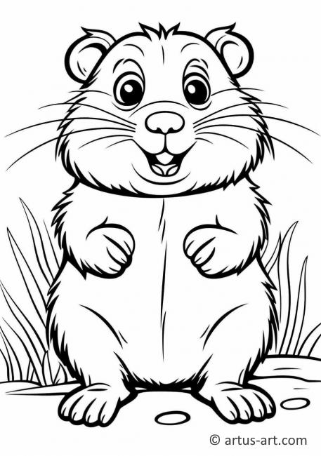 Cute Nutrias Coloring Page » Free Download » Artus Art