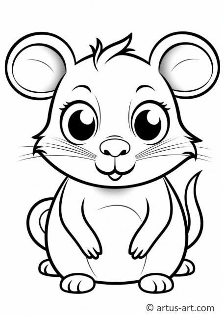 Cute Agouti Coloring Page » Free Download » Artus Art