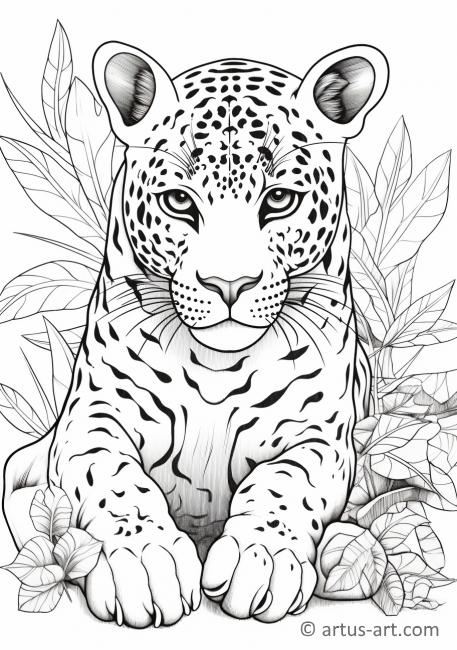Cute Jaguar Coloring Page » Free Download » Artus Art