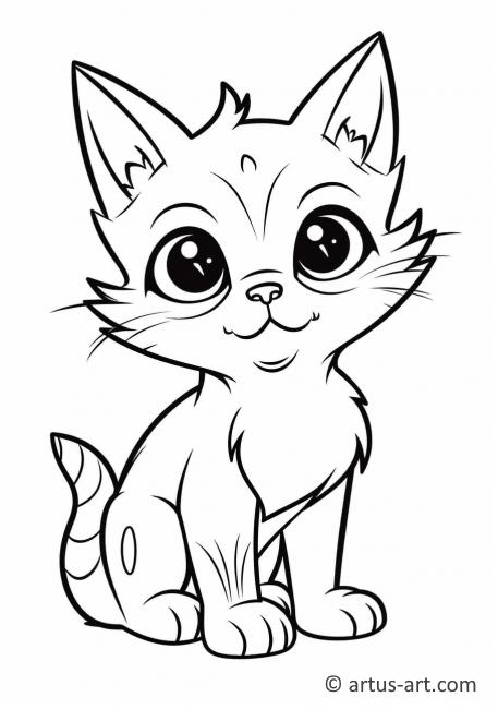 Sand cat Coloring Page » Free Download » Artus Art