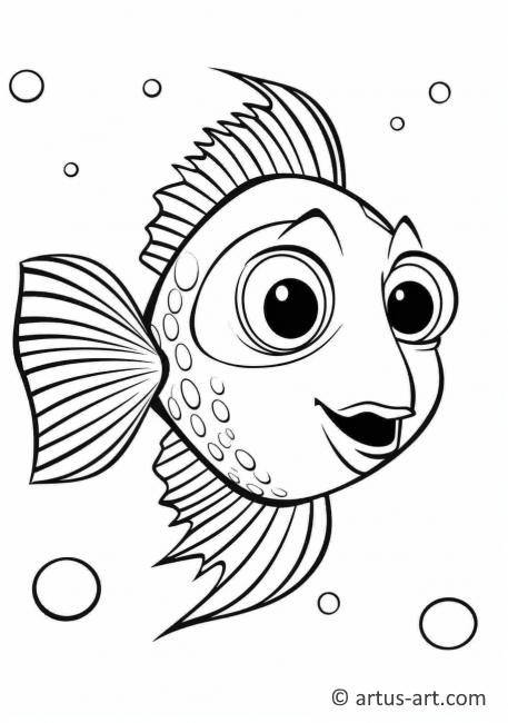 Awesome Triggerfish Coloring Page » Free Download » Artus Art